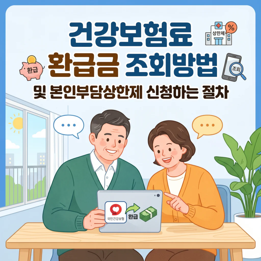 건강보험료 환급금 조회방법과 본인부담상한제 환급 신청 절차