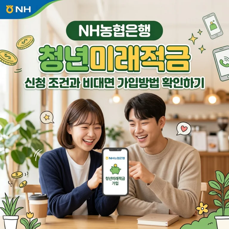 NH농협은행 청년미래적금 신청 조건과 비대면 가입방법 확인하기