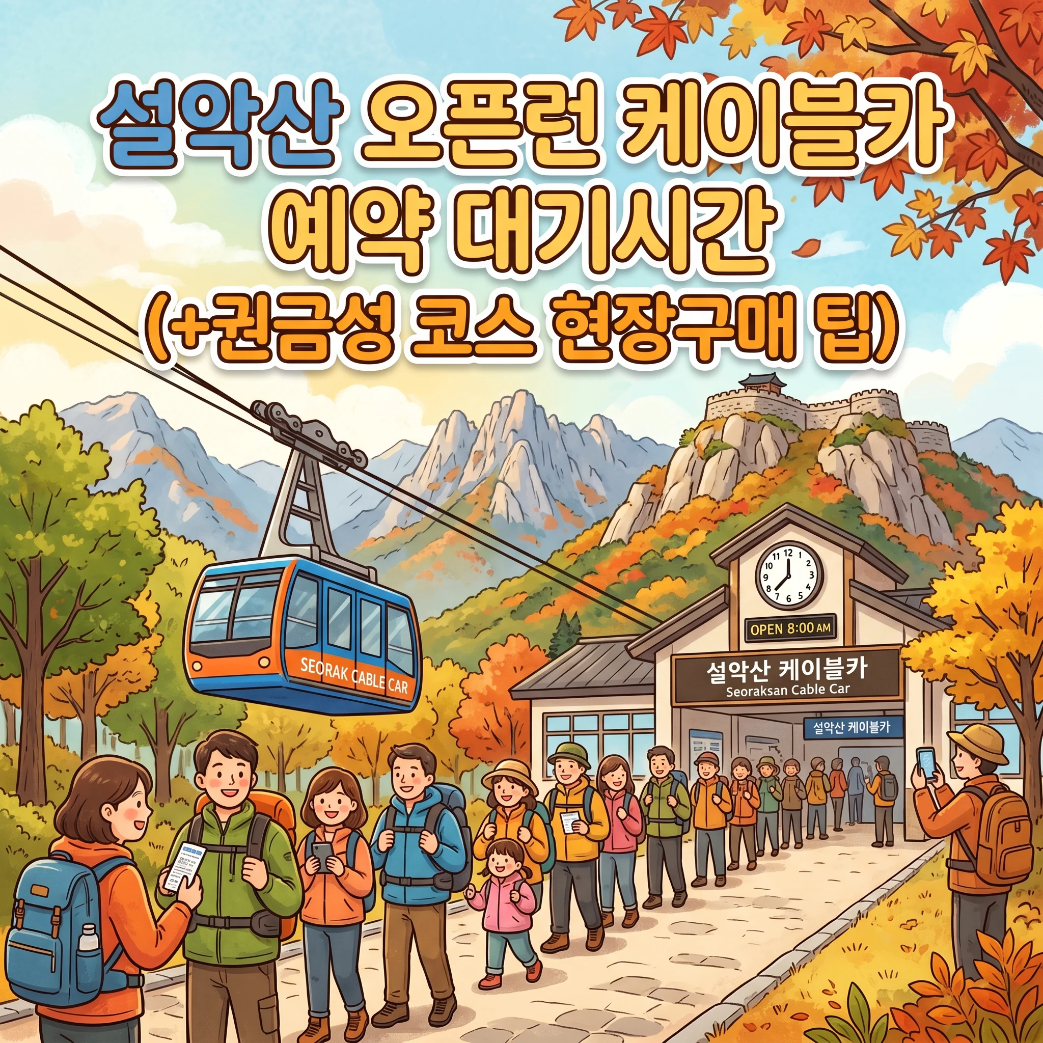 설악산 오픈런 케이블카 예약 대기시간(+권금성 코스 현장구매 팁)
