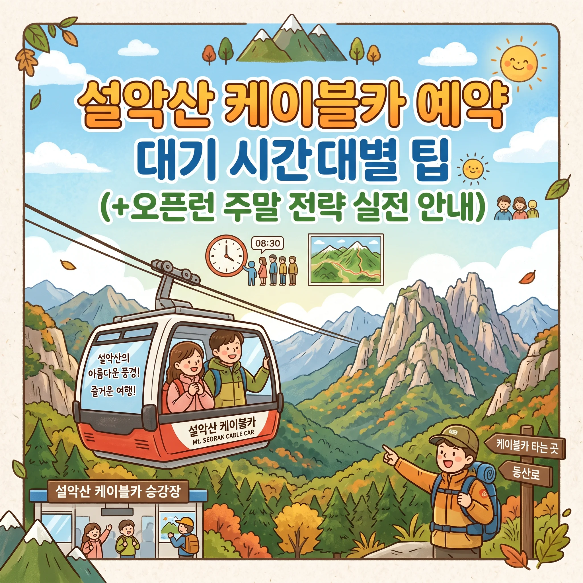 설악산 케이블카 예약 대기 시간대별 팁(+오픈런 주말 전략 실전 안내)