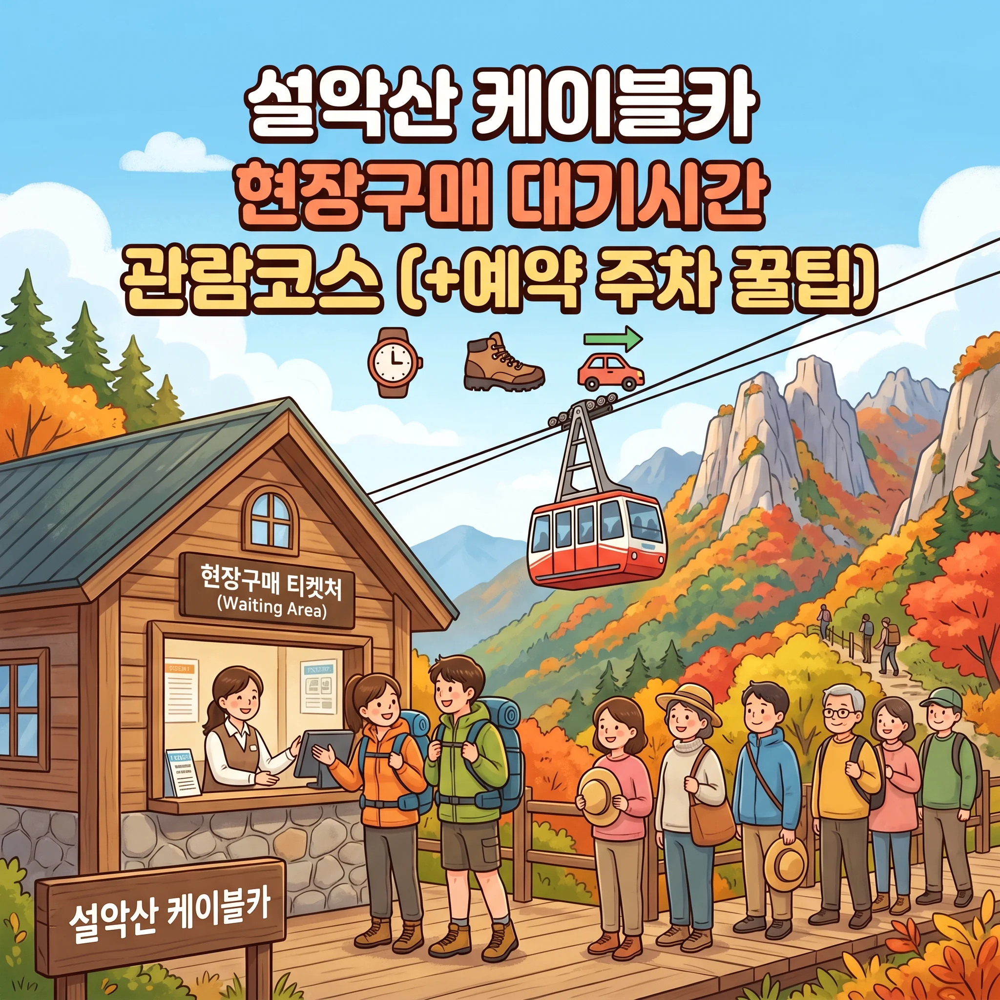 설악산 케이블카 현장구매 대기시간 관람코스(+예약 주차 꿀팁)