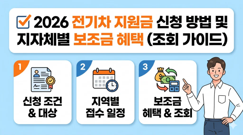 2026 전기차 지원금 신청 방법 및 지자체별 보조금 혜택 (조회 가이드)
