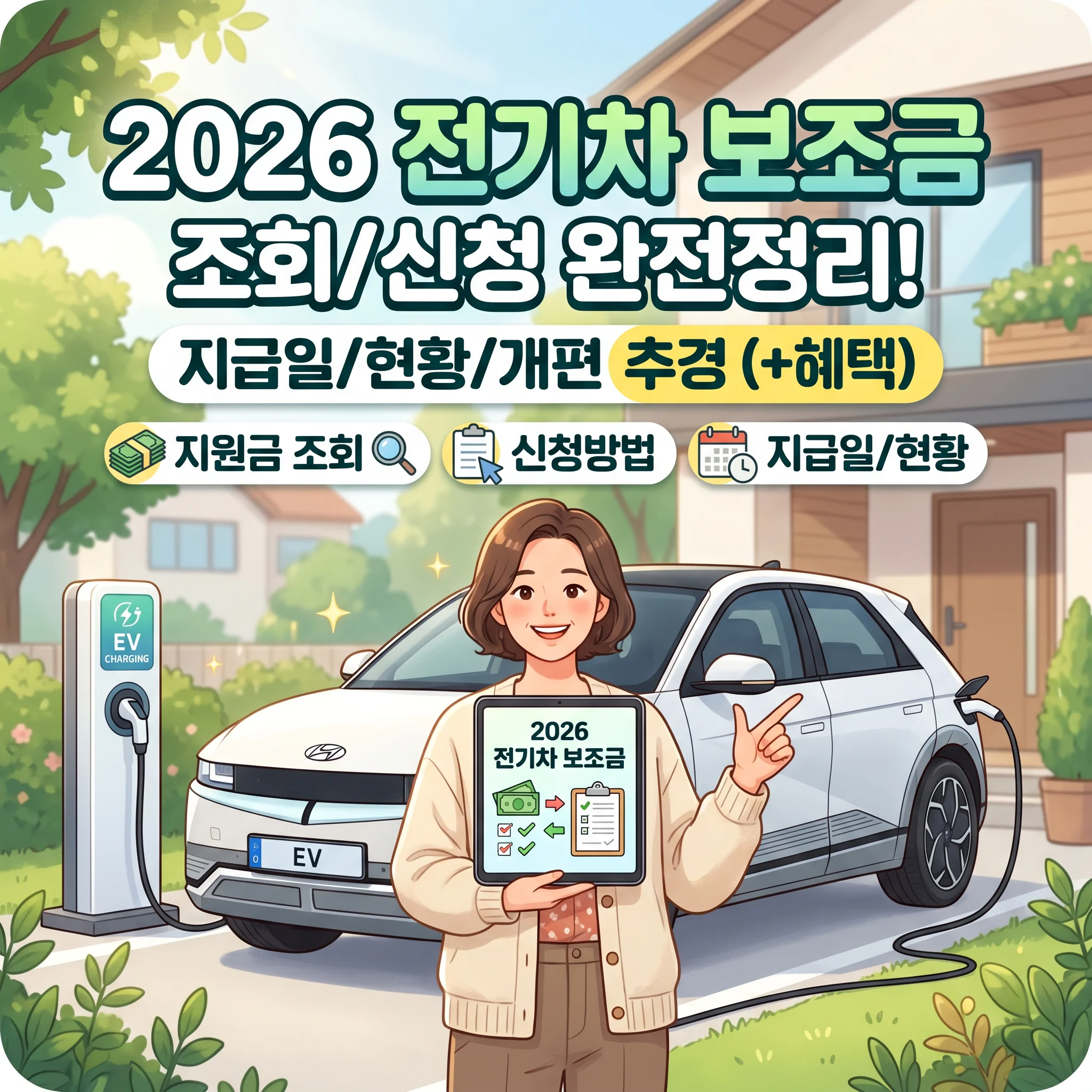 2026 전기차 보조금 조회 기준 신청방법(+현황 개편 추경 지급일)