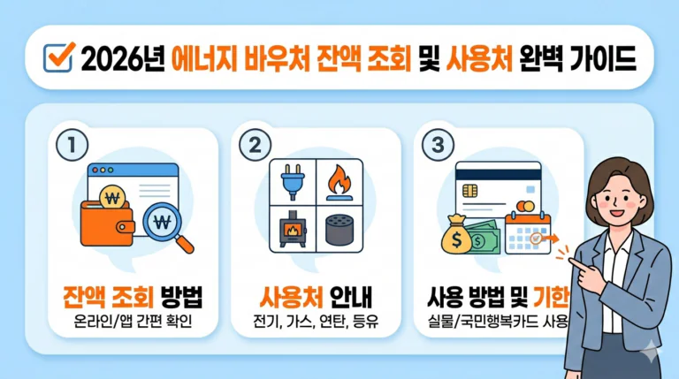 에너지 바우처 사용 안내 가이드