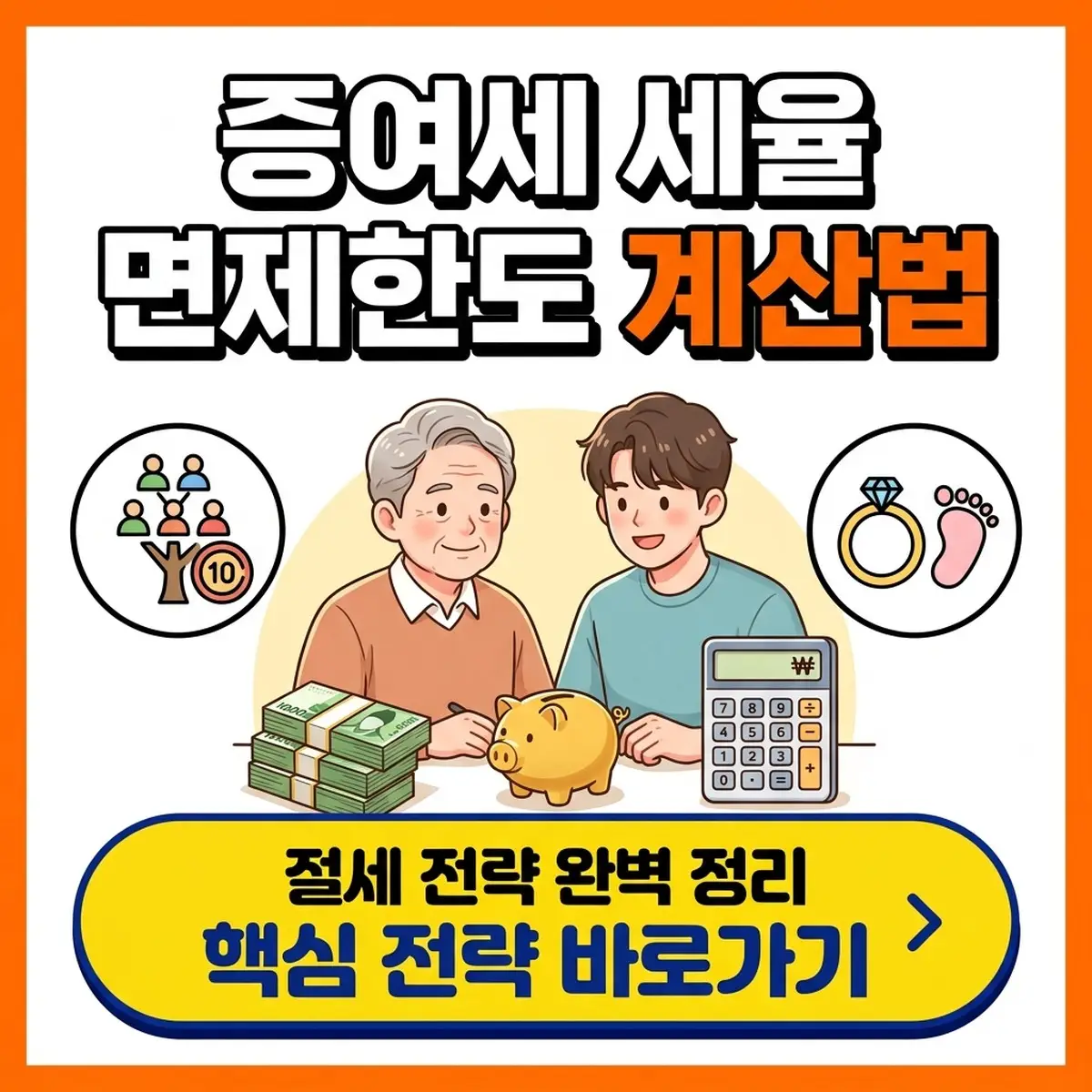 증여세 세율과 면제한도 과세표준 계산법으로 절세하는 핵심 전략